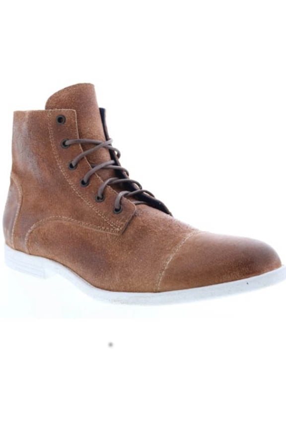 Bed Stu Men's Leonardo Leather Lace-Up Casual Boot Round Toe Tan 9 D