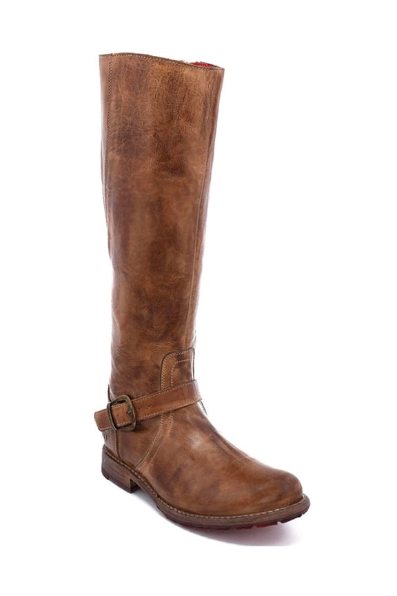 Bed Stu Women's Glaye Rustic Riding Boot Round Toe Tan 8 M US
