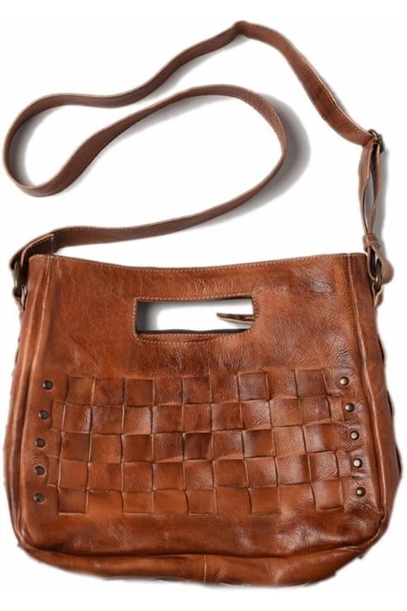 u Womens Orchid Leather Bag (Cognac Dip Dye, One Size)
