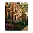 thumbnail image 1 of Bed-Stuy Brownstones 01 - Brooklyn New York Photography Architecture City Street Photography Flowers Travel Poster Vintage Unframed Wall Art Print 18 x 24 inches, 1 of 13