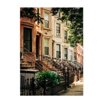 Bed-Stuy Brownstones 02 - Brooklyn New York Photography Unframed Wall Art Print 5 x 7 inches