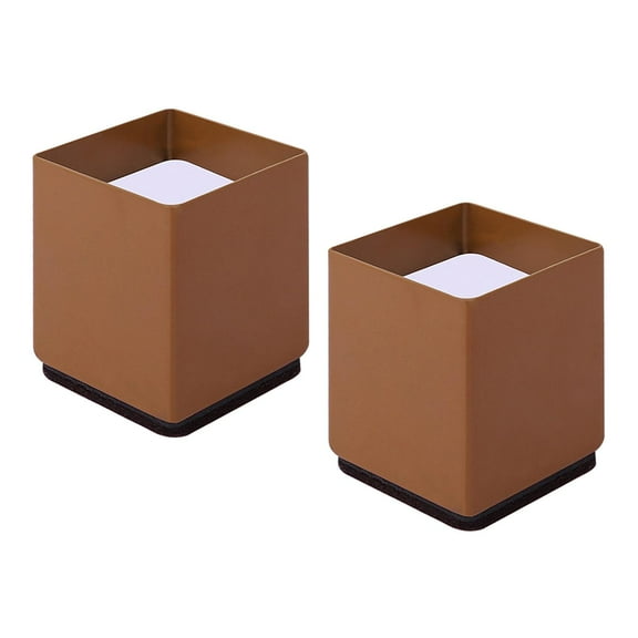 Bed Table Riser Elevator Sofa Furniture Elevator Elevators for Beds, , Tables - Square 6x5cm Brown