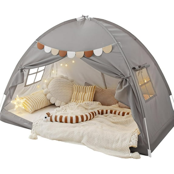 Bed Tent Bed Canopy Bunk Twin Size for Kids, Kids Tent Floor Indoor Privacy Sleeping Tents Dream Tents Indoor Drafty Room, Twin Bed Tents Blackout Space on Bed Tents Canopy Tents