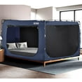 thumbnail image 1 of Bed Tent Bed Canopy Full Size Tents for Adult - Portable Dream Tent Indoor Sleeping Tents 93% Blackout with 3 Doors Breathable Big Space Tents, 1 of 9