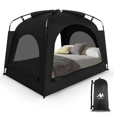 Bed Tent Full Size Bed Canopy, Privacy Breathable Indoor Tent Lightweight Portable Sleeping Tents for Adults Kids