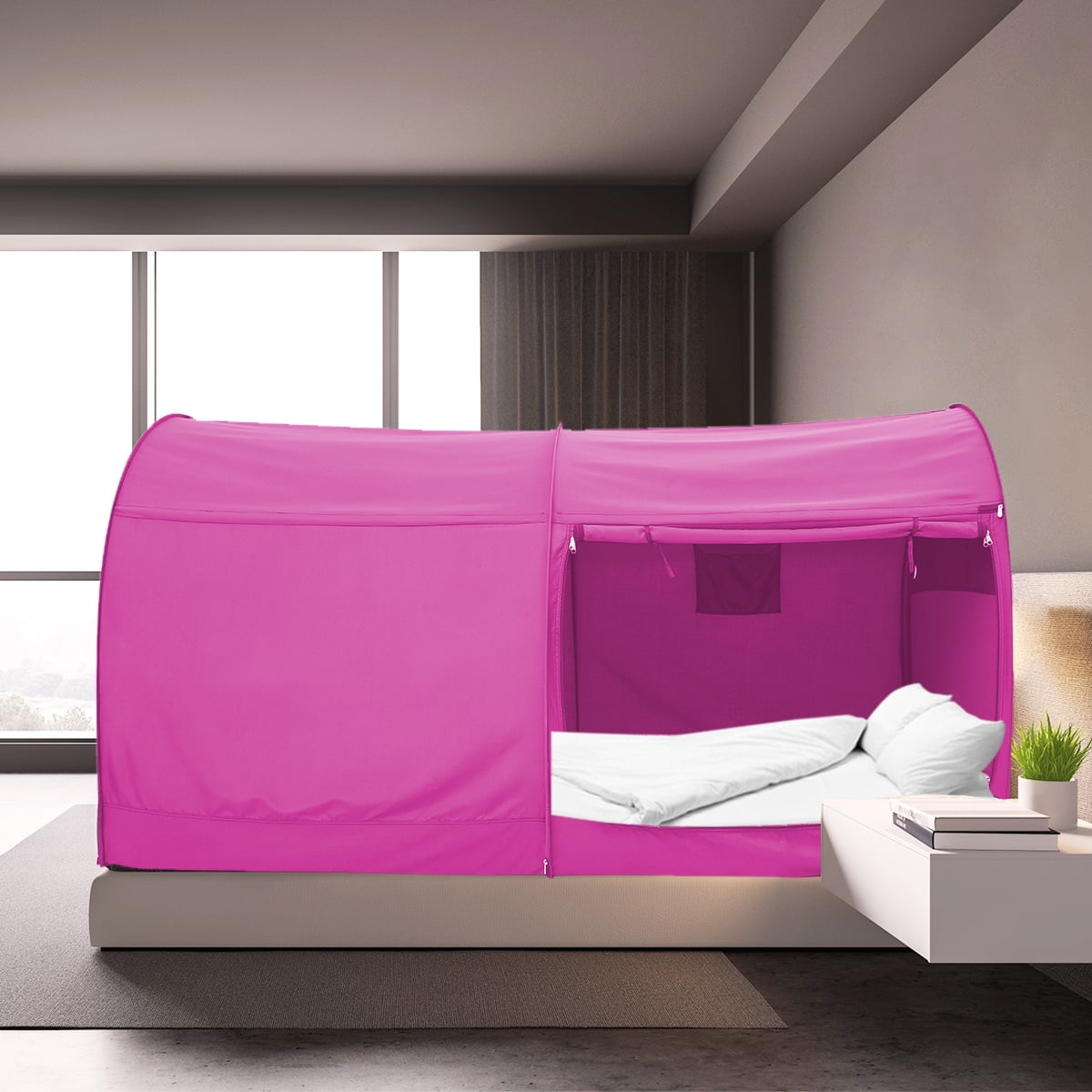 Bed Tent Full Size for Unisex Pink by Alvantor(Mattress Not Included)