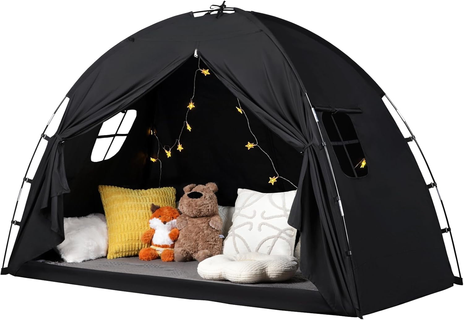 Bed Tent Twin and Full for Kids, Canopy Privacy Sleep Tent Indoor Bunk ...