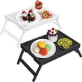 thumbnail image 1 of Bed Tray Table with Folding Legs,Bamboo Breakfast in Bed for TV Table, Laptop Computer Tray,Eating,Snack Tray$$Home Decor, Kitchen, & Other, 1 of 12