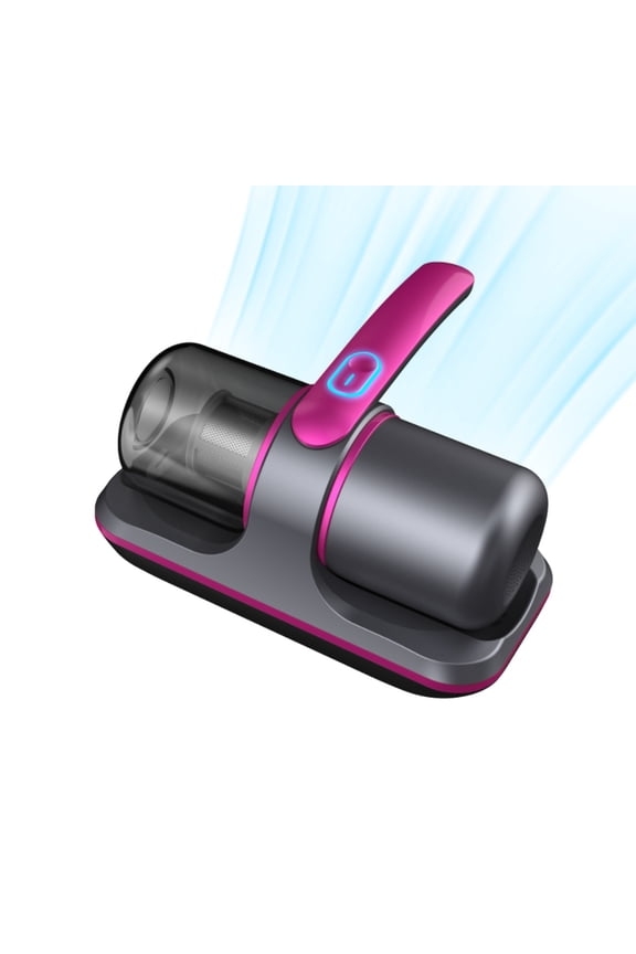 Bed Vacuum Cleaner 1000W 8000Pa High Power, UV C Ray 99.9% Mite Killing 8000 Times/Min Flapping, 0.25L Washable Cup 3 Stage Filtration, Mattress Sofa Fabric Pet Hair Cleaning Tool