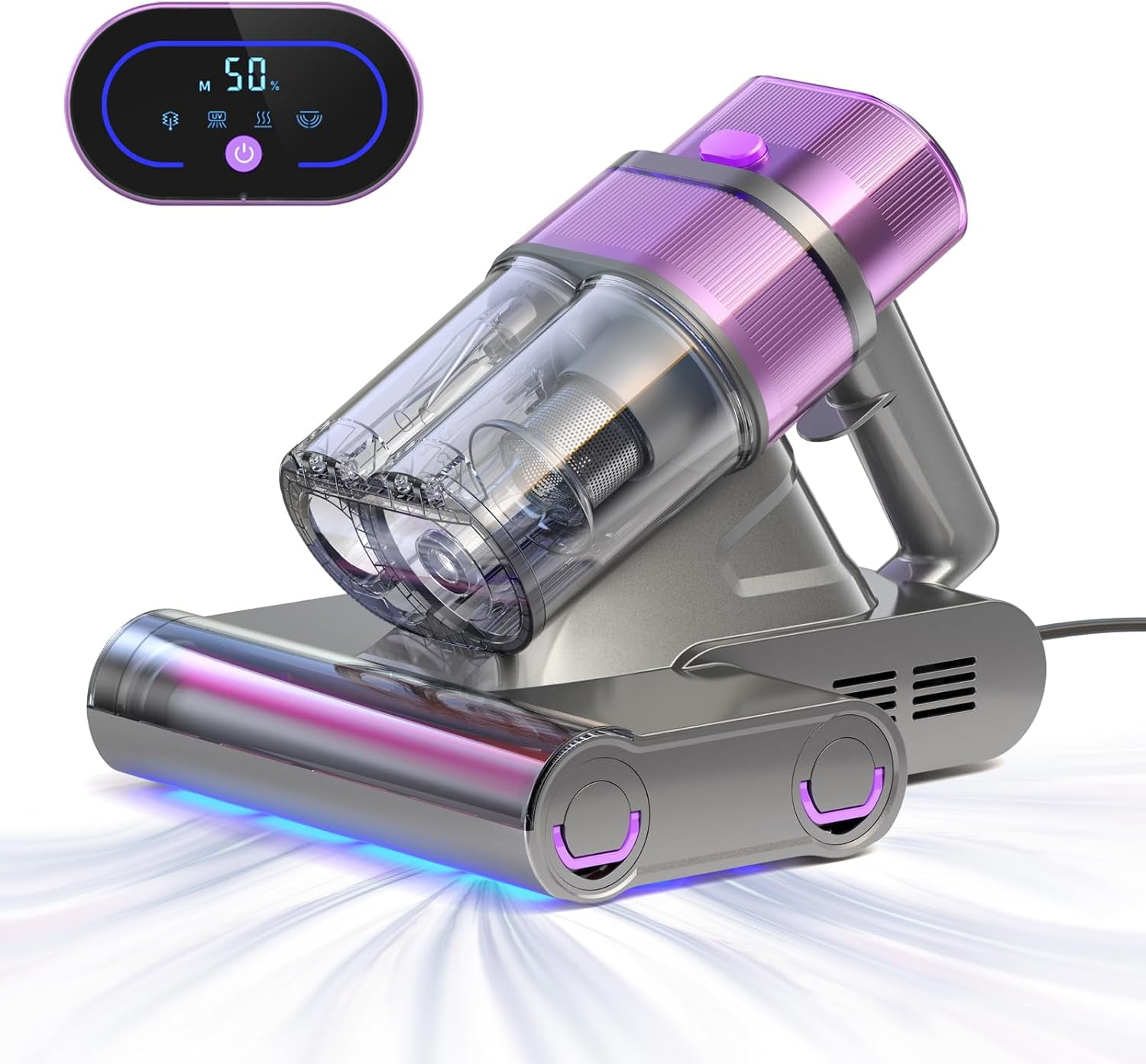 Bed Vacuum Cleaner, Handheld UV Mattress Vacuum Cleaner, 13Kpa Suction