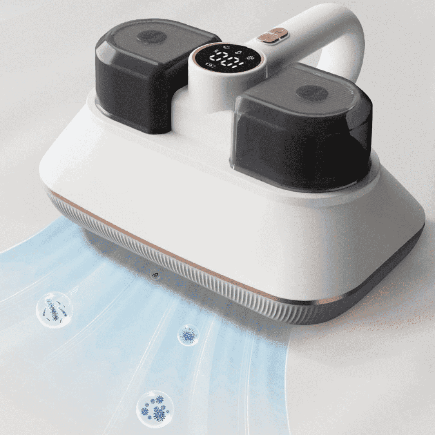 Bed Vacuum Cleaner,Mattress Vacuum Cleaner,Dust Mite Vacuum with UV 16 Kpa Suction HEPA Filter for Pillow Sofa Carpets,Dust,Pet Hair,Widened Suction Port,Cordless