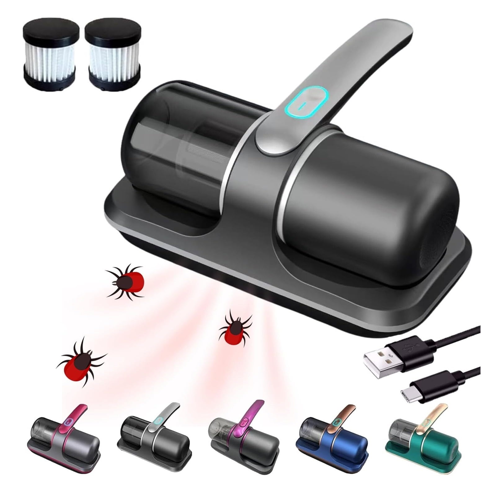 Bed Vacuum, Handheld Vacuum, Handheld Cordless Deep Mattress Sleepy