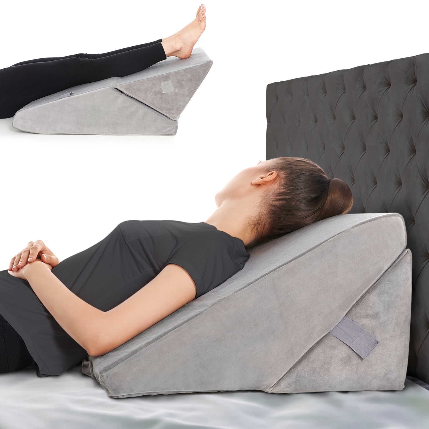 Back Support Systems Sleeping Wedge, Premium Memory Foam, Helps