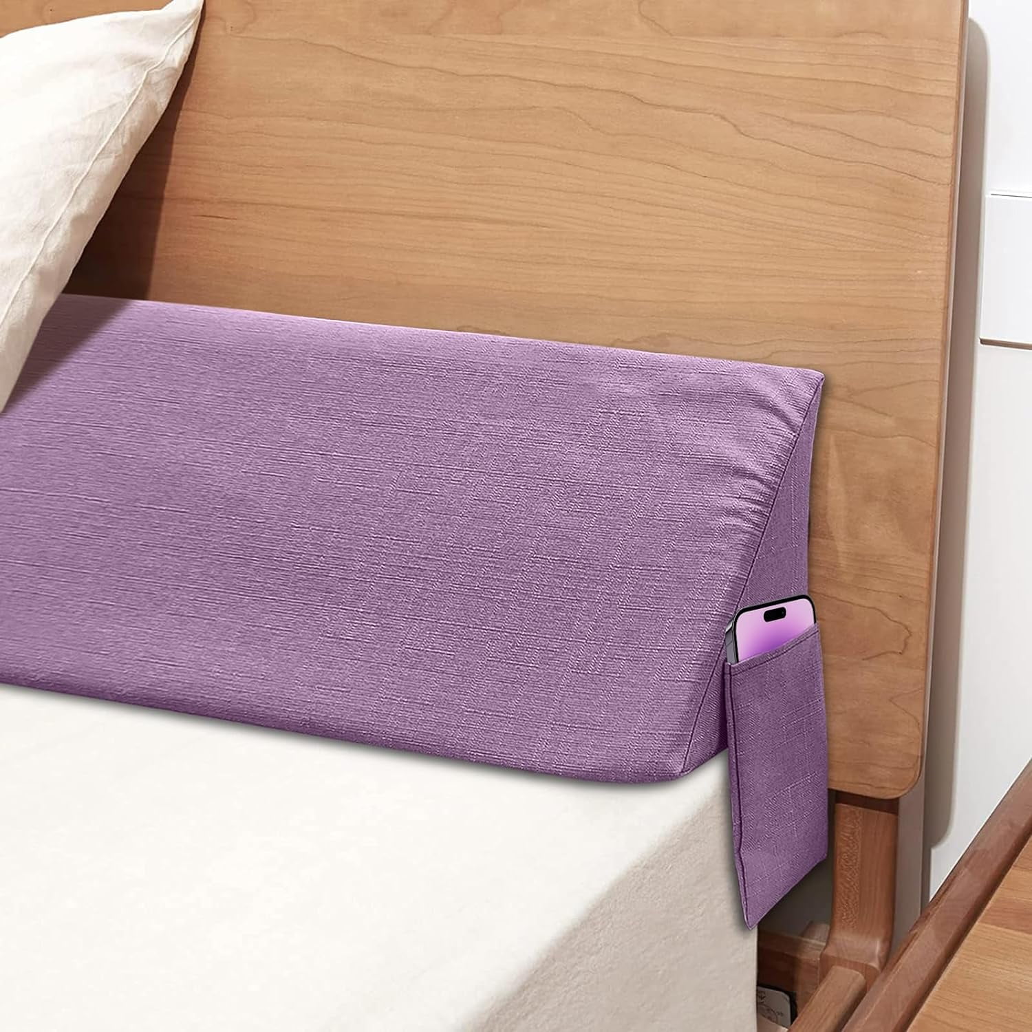 Bed Wedge Pillow For Headboard, Mattress Wedge Stopper Pillow, Bed Gap