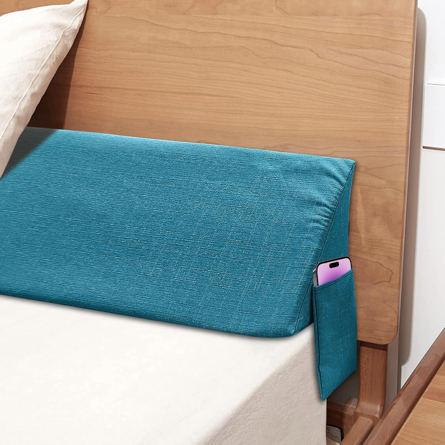 Bed Wedge Pillow For Headboard, Mattress Wedge Stopper Pillow, Bed Gap