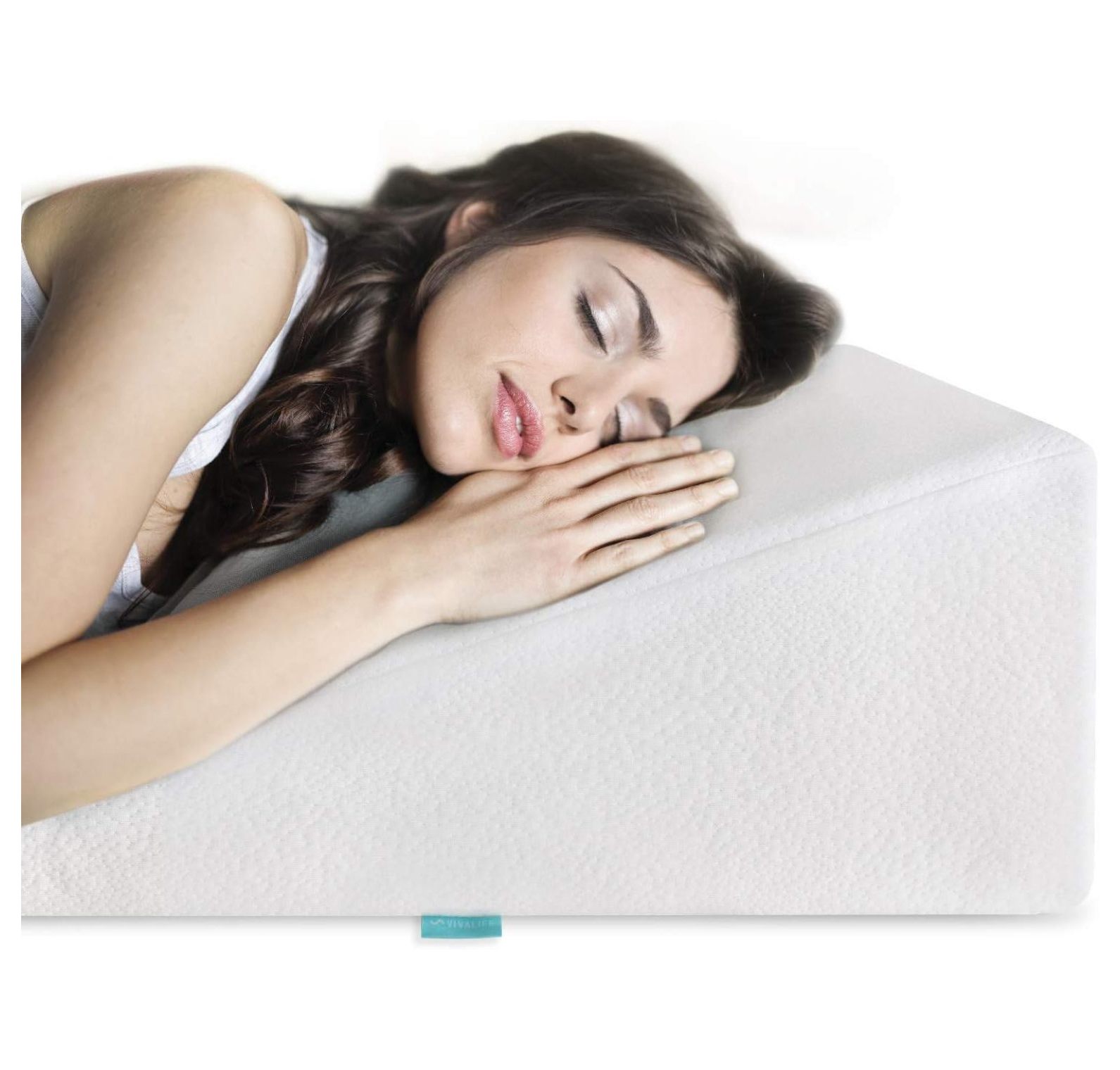 Bed Wedge Pillow Gel Memory Foam Top Cooling Elevated Support Cushion