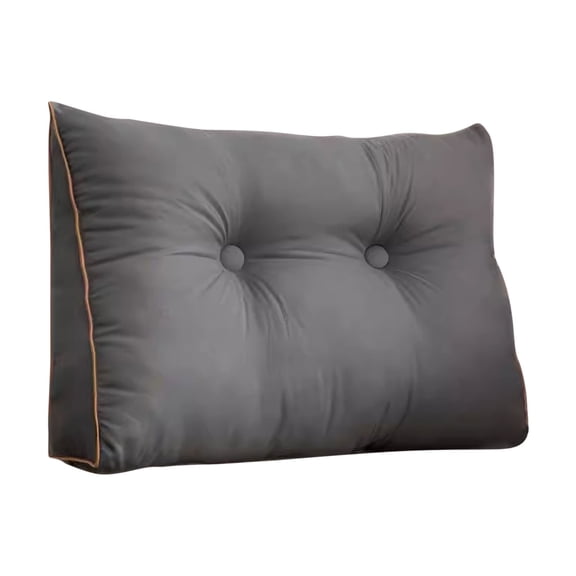 Bed Wedge Pillow for Headboard Large Bolster Pillow Reading Pillows for Sitting up in Bed Adult, Triangular Backrest Cushion Book Pillows for Daybed Couch Support Upholstered（ 60*50*15Cm） Ciozy