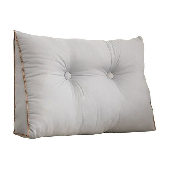 Bed Wedge Pillow for Headboard Large Bolster Pillow Reading Pillows for Sitting up in Bed Adult, Triangular Backrest Cushion Book Pillows for Daybed Couch Support Upholstered( 45*50*15Cm) Ciozy