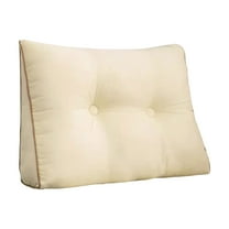 Bed Wedge Pillow for Headboard Large Bolster Pillow Reading Pillows for Sitting up in Bed Adult, Triangular Backrest Cushion Book Pillows for Daybed Couch Support Upholstered（ 45*50*15Cm） Ciozy