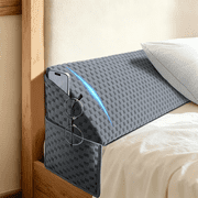 Oaskys Bed Wedge Pillow for Headboard Mattress Gap Filler 0-6 for Sleeping, Wedge Pillow with Removable Cover for Mattresses, Sleeping Against Bed & Sofa