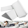 Bed Wedge Pillow for Sleeping, 3 in 1 Wedge Pillow Triangle Side