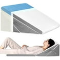 Bed Wedge Pillow for Sleeping, 7.5 & 9 & 11 & 12 Inch Adjustable Memory