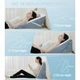 Bed Wedge Pillow for Sleeping, 9 & 12 Inch Adjustable Wedge Pillow for