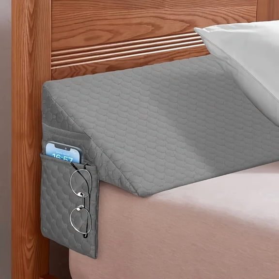 Bed Wedge Pillow for Headboard/ Bed Gap Filler/ Headboard Pillow, Pillow Wedge for Headboard Gap (0-6"), Bed Gap Pillow