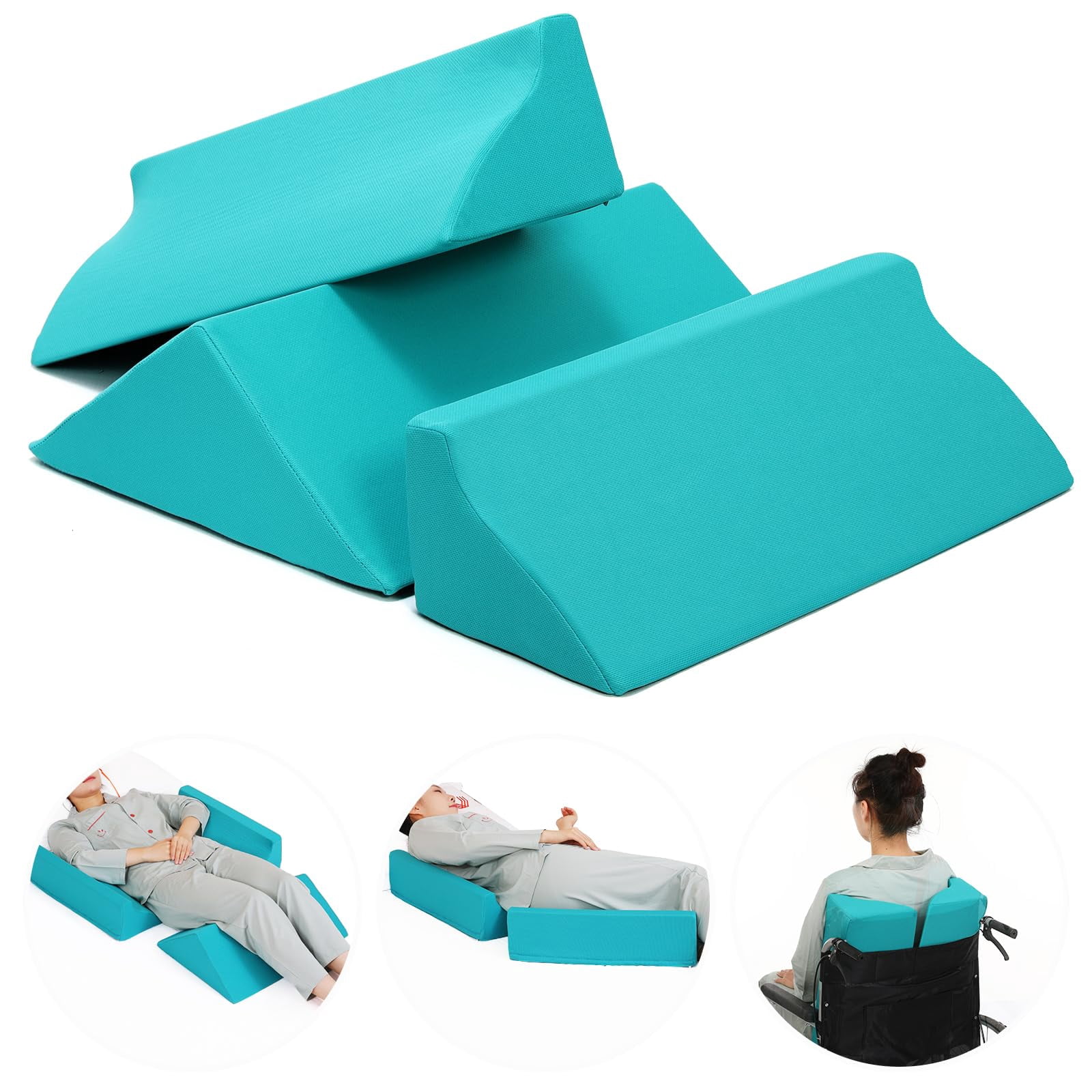 Bed Wedges & Body Positioners (3 In 1)  40 Degree For Positioning Pillows Wedge Pillow Side Sleeping After Knees Elevated