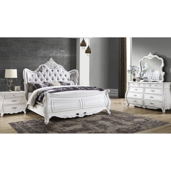 Bed and storage 4-piece bedroom set / Combine sleep and organization in bedroom