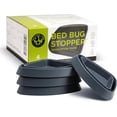 thumbnail image 1 of Bed bug preventer, monitoring equipment for early detection, non-toxic and eco-friendly bed bug interceptor, for bed legs, furniture, corners, and baseboards, set of 4, dark gray, 1 of 3