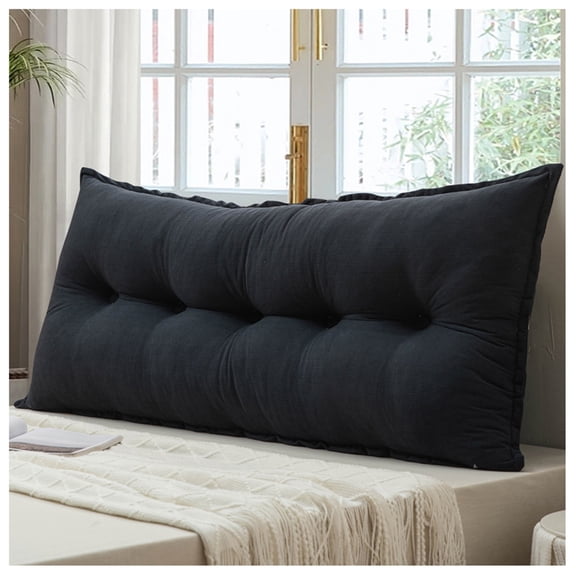 Bed cushion backrest, reading cushion headboard, washable removable back support cushion, soft comfortable back cushion, large reading cushion for bed and sofa