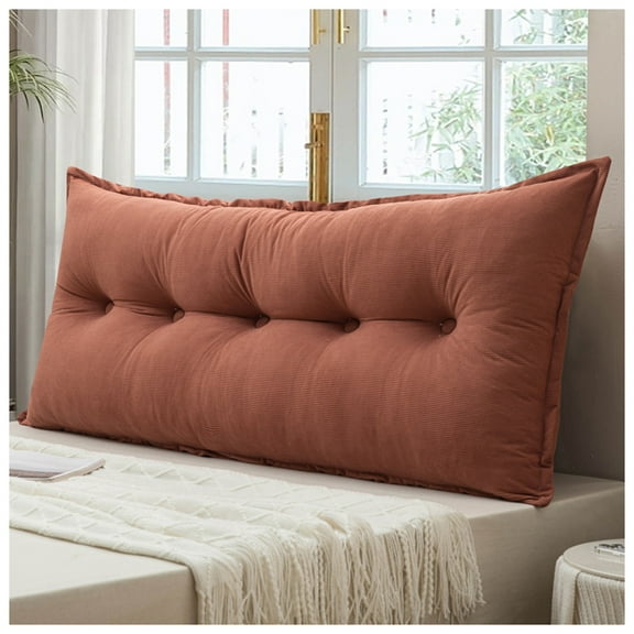 Bed cushion backrest, reading cushion headboard, washable removable back support cushion, soft comfortable back cushion, large reading cushion for bed and sofa