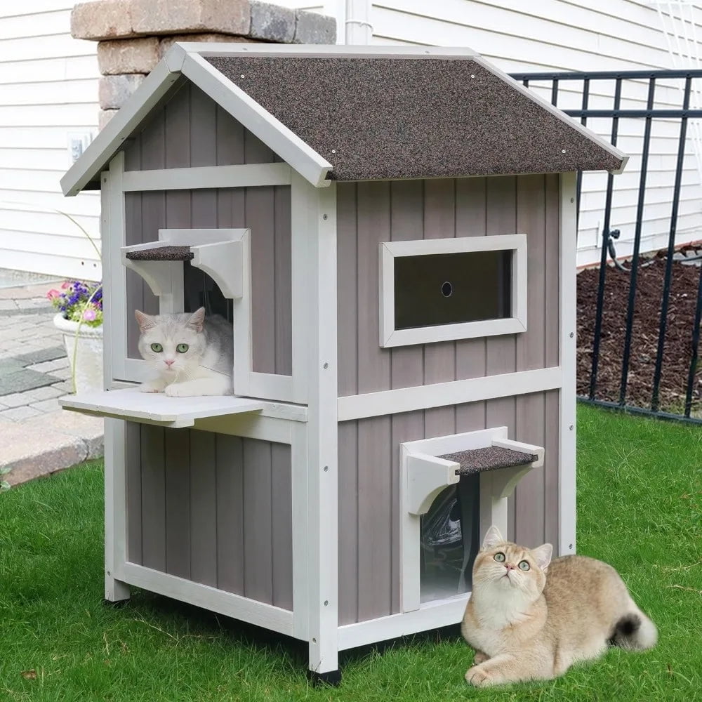 Bed for Cats Weatherproof Outdoor Cat House for Feral Cats Pet Supplies Houses and Habitats