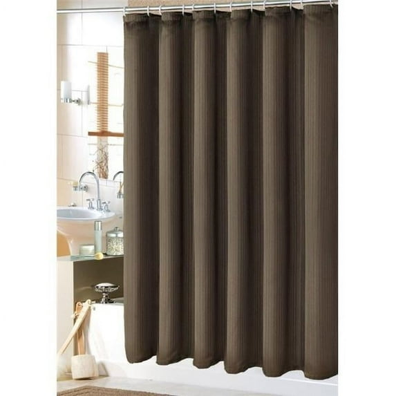 Bed in a Bag 1016 72 in. x 72 in. Medium Luxury Shower Curtain - Chocolate
