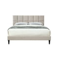 thumbnail image 1 of Bed in a Box: Twin Sized, USB & Squares - Light Gray Bed for Bedroom Setup, 1 of 2