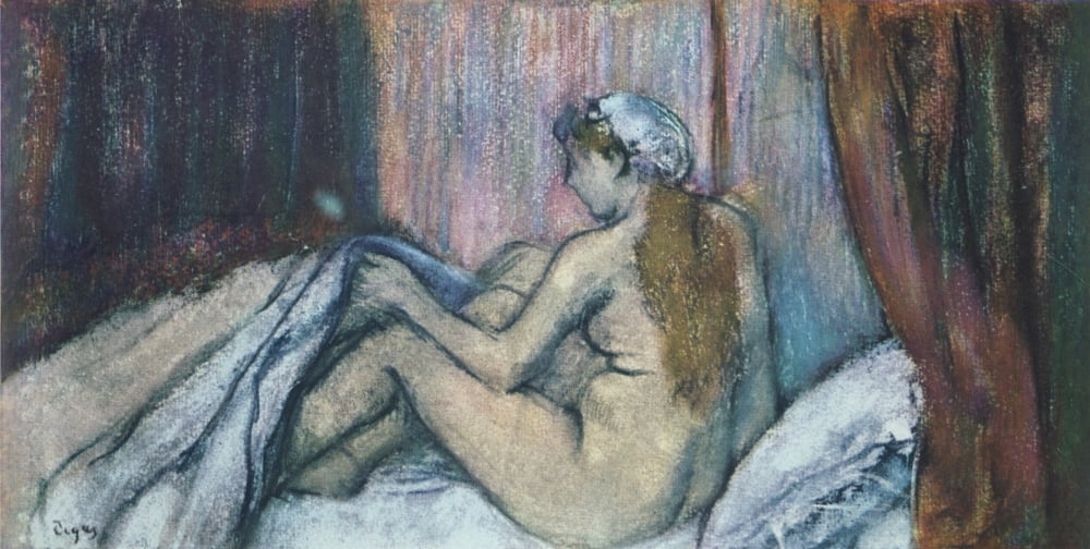 Bed-time c1883 Canvas Art - Edgar Degas (18 x 24)