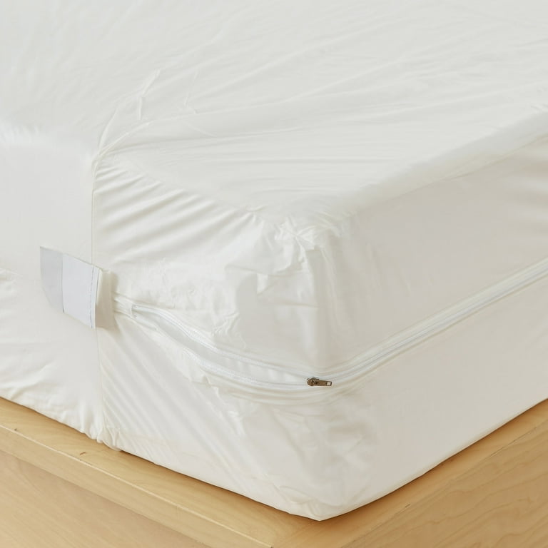BedBug Solution Waterproof Vinyl Mattress Protector Box Spring Encasement Queen 12