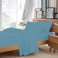 thumbnail image 1 of BedDecor 100% Egyptian Cotton 4 Pcs Sheet Set Solid 18 inches (Medium Blue,King), 1 of 6