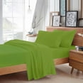 thumbnail image 1 of BedDecor 100% Egyptian Cotton 4 Pcs Sheet Set Solid 18 inches (Parrot Green,Twin), 1 of 6