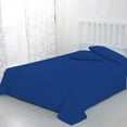 thumbnail image 1 of BedDecor 100% Egyptian Cotton 400 TC 3PC Egyptian/Royal Blue King Size Flat Sheet Solid Pattern, 1 of 4