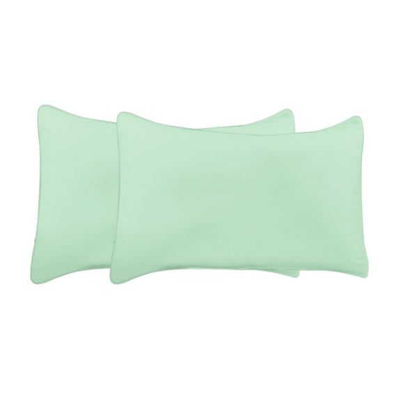 BedDecor 100% Egyptian Cotton 600TC 2PC Pillow Case Solid Aqua Blue Queen