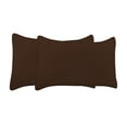 thumbnail image 1 of BedDecor 100% Egyptian Cotton 600TC 2PC Pillow Case Solid Chocolate Queen, 1 of 4