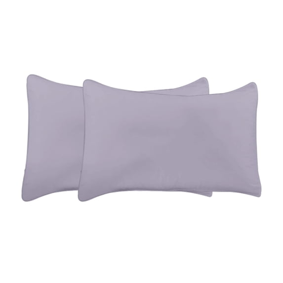 BedDecor 100% Egyptian Cotton 600TC 2PC Pillow Case Solid Lilac Queen