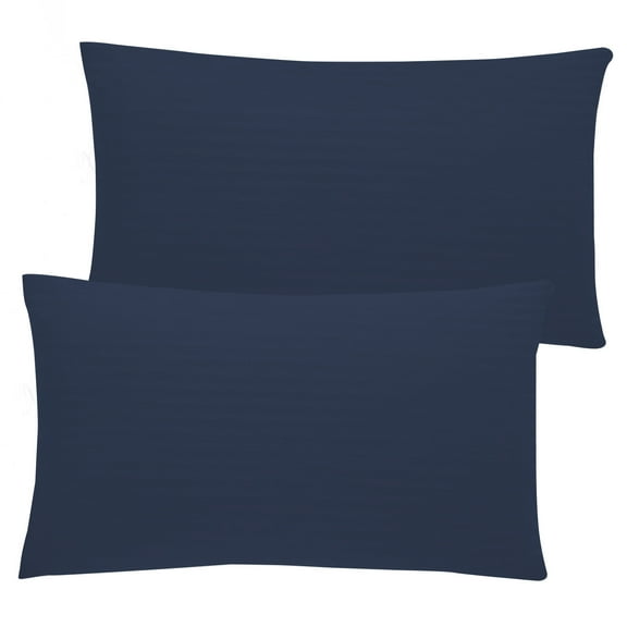 BedDecor 100% Egyptian Cotton 600TC 2PC Pillow Case Stripe Royal Blue King