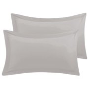 BedDecor 100% Egyptian Cotton 600TC 2PC Pillow Sham Solid Ivory Queen