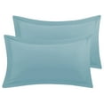 thumbnail image 1 of BedDecor 100% Egyptian Cotton 600TC 2PC Pillow Sham Solid Light Blue King, 1 of 4