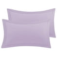 thumbnail image 1 of BedDecor 100% Egyptian Cotton 600TC 2PC Pillow Sham Solid Lilac Standard, 1 of 4