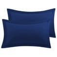 thumbnail image 1 of BedDecor 100% Egyptian Cotton 600TC 2PC Pillow Sham Solid Royal Blue Standard, 1 of 4