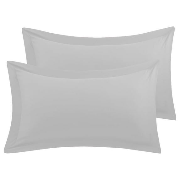 BedDecor 100% Egyptian Cotton 600TC 2PC Pillow Sham Solid White Standard